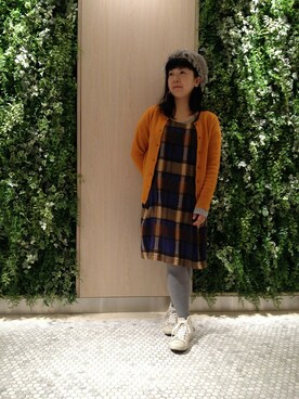 YOKOHAMA STAFF4さん（レディース・150cm）の冬コーディネート