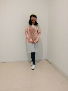 YOKOHAMA STAFF4さん（レディース・150cm）の春コーディネート