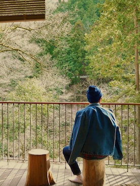 「L.L.Bean（エルエルビーン）のアイテム（ムートンコート）」を使った、shoheiさん（メンズ・180cm）の秋コーディネート