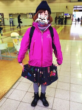 「ボヘミアンズ」｜「アイテム（ブーツ）」を使った、konatsu*さん（レディース・163cm）の冬コーディネート