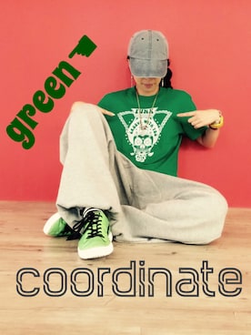 「ANVIL（アンヴィル）のアイテム（帽子）」を使った、RIE KAWAHARAさん（レディース・160cm）の秋コーディネート