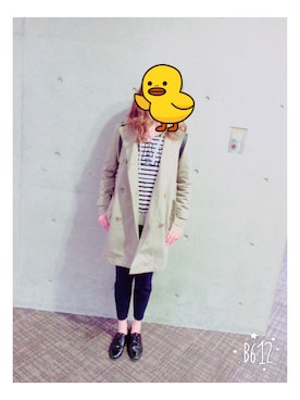 「オリエンタルトラフィック」｜「アイテム（トレンチコート）」を使った、sさん（レディース・164cm）の冬コーディネート