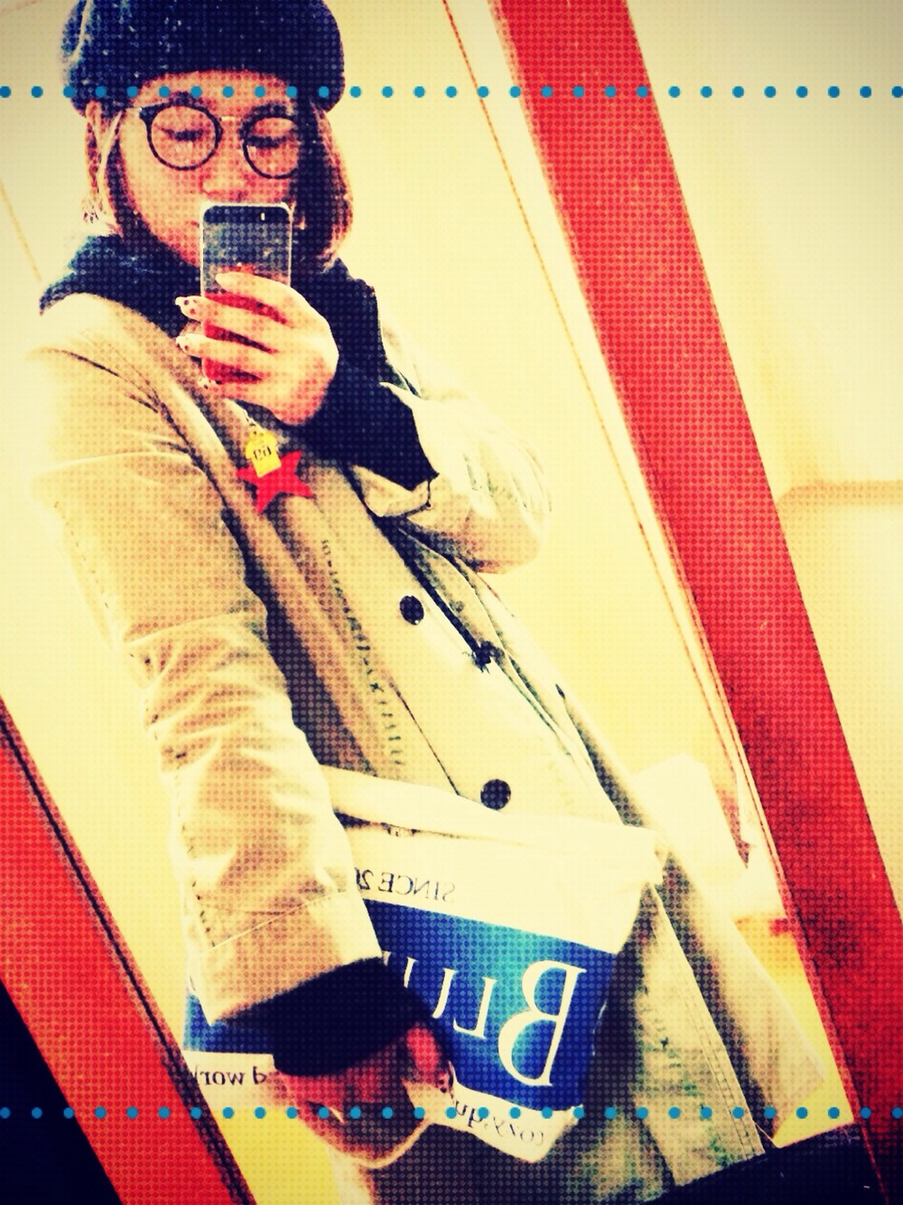「#nenet、#BLUEBIRDBOULEVARD」｜「NEW BALANCEのニューバランス M1400（スニーカー、ブルー系）」を使った、まりすけさん（レディース・160cm）の冬コーディネートの1枚目の写真