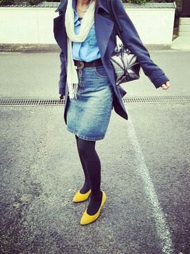 「BARCOS（バルコス）のアイテム」を使った、Erika Masudaさん（レディース・158cm）の夏コーディネート