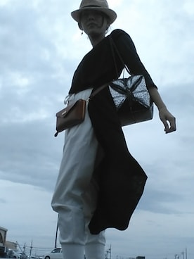 「BARCOS（バルコス）のアイテム」を使った、Erika Masudaさん（レディース・158cm）の夏コーディネート