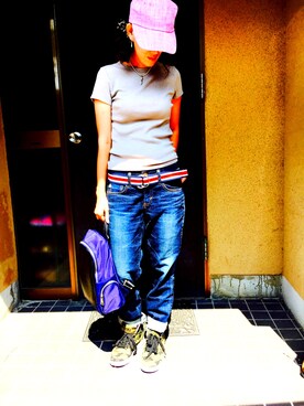 「BARCOS（バルコス）のアイテム」を使った、Erika Masudaさん（レディース・158cm）の秋コーディネート