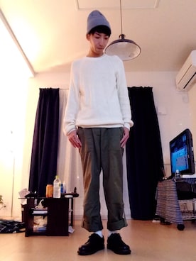「Steven Alan（スティーブンアラン）のアイテム（その他シューズ）」を使った、dobbyさん（メンズ・170cm）の秋コーディネート