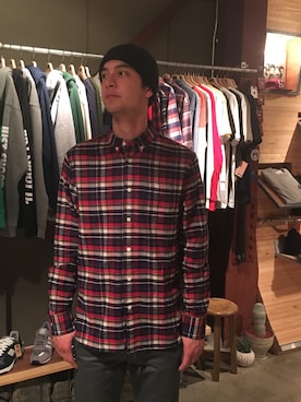 「PENFIELD USA（ペンフィールドユーエスエー）のアイテム（シャツ/ブラウス）」を使った、BENCHさん（メンズ・183cm）の秋コーディネート