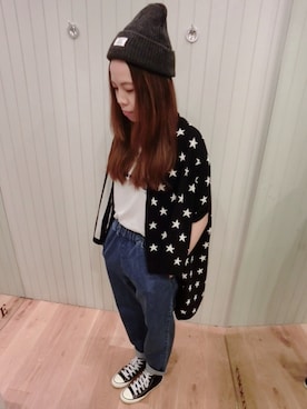 「chocoolate（チョコレート）のアイテム（帽子）」を使った、Edith☮さん（レディース・163cm）の夏コーディネート