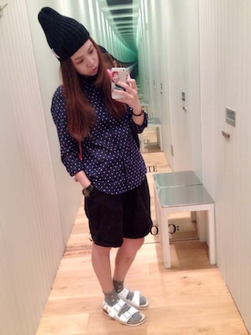 「chocoolate（チョコレート）のアイテム（帽子）」を使った、Edith☮さん（レディース・163cm）の秋コーディネート