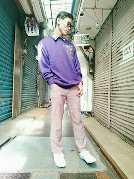 「TWOXPIECE」｜TWO PIECE 丫撇さん（メンズ・171cm）の秋コーディネート