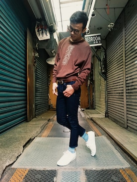 「TWOXPIECE」｜TWO PIECE 丫撇さん（メンズ・171cm）の秋コーディネート