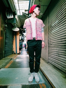 「TWOXPIECE」｜TWO PIECE 丫撇さん（メンズ・171cm）の秋コーディネート