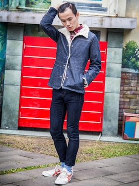 「TWOXPIECE」｜TWO PIECE 丫撇さん（メンズ・171cm）の秋コーディネート