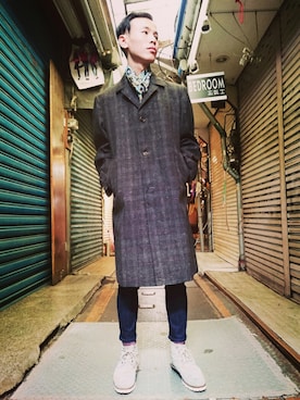 「TWOXPIECE」｜TWO PIECE 丫撇さん（メンズ・171cm）の秋コーディネート