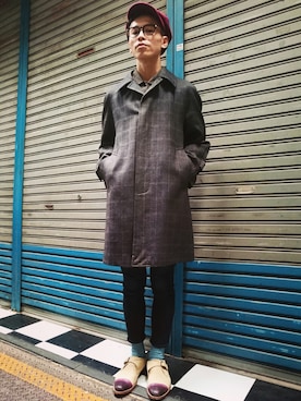 「TWOXPIECE」｜TWO PIECE 丫撇さん（メンズ・171cm）の秋コーディネート