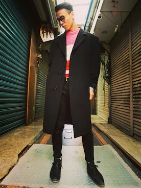 「TWOXPIECE」｜TWO PIECE 丫撇さん（メンズ・171cm）の冬コーディネート