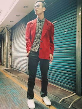 「TWOXPIECE」｜TWO PIECE 丫撇さん（メンズ・171cm）の冬コーディネート