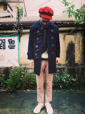 「TWOXPIECE」｜TWO PIECE 丫撇さん（メンズ・171cm）の冬コーディネート