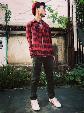「TWOXPIECE」｜TWO PIECE 丫撇さん（メンズ・171cm）の冬コーディネート