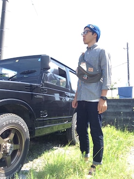 まつさん（メンズ・173cm）の夏コーディネート