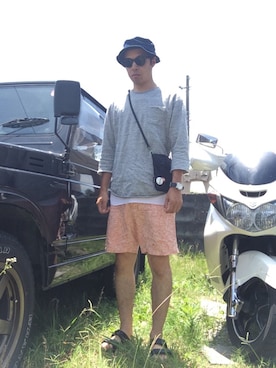 「BIRKENSTOCK（ビルケンシュトック）の＜BIRKENSTOCK（ビルケンシュトック）＞ ARIZONA BIRKOFLOR/サンダル¨ ◆（サンダル）」を使った、まつさん（メンズ・173cm）の夏コーディネート