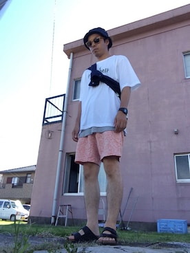 「BIRKENSTOCK（ビルケンシュトック）の＜BIRKENSTOCK（ビルケンシュトック）＞ ARIZONA BIRKOFLOR/サンダル¨ ◆（サンダル）」を使った、まつさん（メンズ・173cm）の秋コーディネート