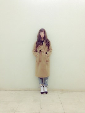 「CHEEKYのアイテム（その他アウター）」を使った、nami_kanemotoさん（レディース・157cm）の冬コーディネート
