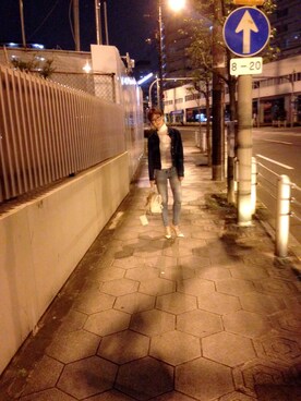 「アイテム（パンプス、ホワイト系）」を使った、nami_kanemotoさん（メンズ・157cm）の冬コーディネート