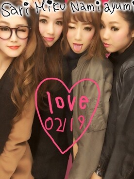 「CHEEKYのアイテム（その他アウター）」を使った、nami_kanemotoさん（レディース・157cm）の冬コーディネート