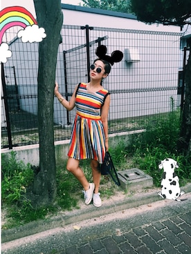 「DOLCE&GABBANA（ドルチェアンドガッバーナ）のアイテム（ワンピース/ドレス）」を使った、nami_kanemotoさん（レディース・157cm）の夏コーディネート