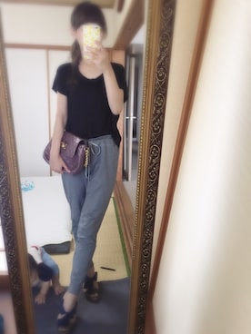 「グレーパンツ」｜エーフィさん（レディース・163cm）の夏コーディネート