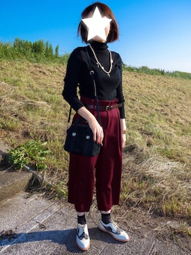 「Soareak（ソアリーク）のアイテム（アクセサリー）」を使った、mikanさん（レディース・165cm）の秋コーディネート