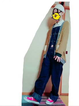 「aiko」｜「アイテム（オールインワン・サロペット）」を使った、まぁこさん（レディース・162cm）の秋コーディネート