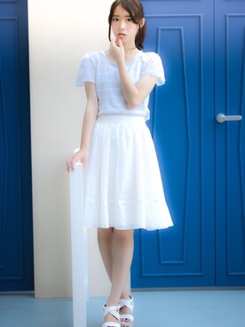 川子芹菜さん（レディース・163cm）の夏コーディネート