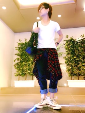 「アイテム（チャーム）」を使った、KMさん（メンズ・168cm）の春コーディネート