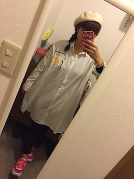「ショッピング」｜「アイテム（シャツワンピース）」を使った、rohiさん（レディース・160cm）の秋コーディネート