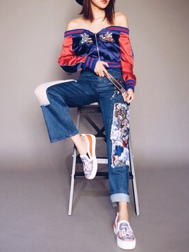 「GROUND-ZERO（グラウンドゼロ）のアイテム」を使った、ジュデイJudy 👸🏿💅🏿さん（レディース・165cm）の春コーディネート