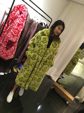「pushBUTTONのアイテム（ジャケット/アウター）」を使った、ジュデイJudy 👸🏿💅🏿さん（レディース・165cm）の春コーディネート