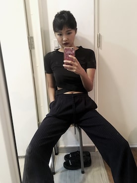 「UNIF（ユニフ）のアイテム（スニーカー）」を使った、ジュデイJudy 👸🏿💅🏿さん（レディース・165cm）の秋コーディネート