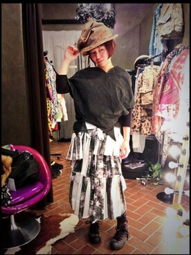 「NOZOMI ISHIGURO haute couture」｜amicoさん（レディース・155cm）の冬コーディネート
