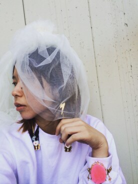 「miraq.のアイテム（ピアス（両耳用）、その他）」を使った、amicoさん（レディース・155cm）の春コーディネート