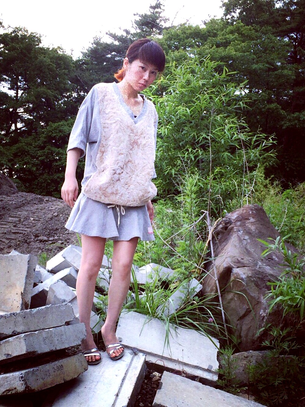 ノゾミイシグロ　 NOZOMI ISHIGURO フリルスカート ニット ノゾミイシグロ NOZOMI ISHIGURO フリルスカート ニット nozomi