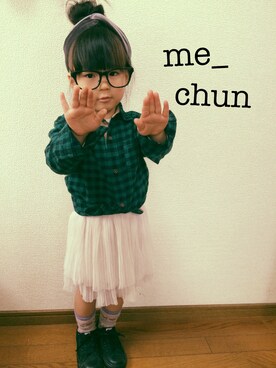 me_chunさんの（gelato pique Baby＆Kids | ジェラートピケ　ベイビーアンドキッズ）を使ったコーディネート