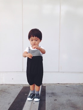 「kids case（キッズ ケース）のアイテム」を使った、oanさん（キッズ・80cm）の秋コーディネート