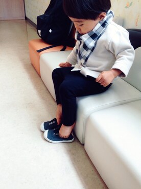 「MARGARET HOWEEL」｜oanさん（キッズ・80cm）の秋コーディネート