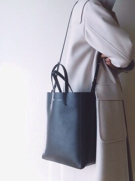 「セリーヌ」｜「アイテム（ダッフルコート）」を使った、oanさん（レディース・153cm）の冬コーディネート