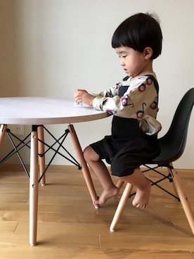 「bobochoses」｜「アイテム（オールインワン・サロペット）」を使った、oanさん（キッズ・80cm）の夏コーディネート