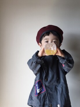 「bobochoses」｜「アイテム（ジャケット/アウター）」を使った、oanさん（キッズ・80cm）の秋コーディネート