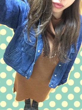 「OZOC（オゾック）のアイテム（ジャケット/アウター）」を使った、nami ✩さん（レディース・156cm）の秋コーディネート